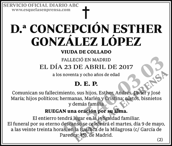 Concepción Esther González López